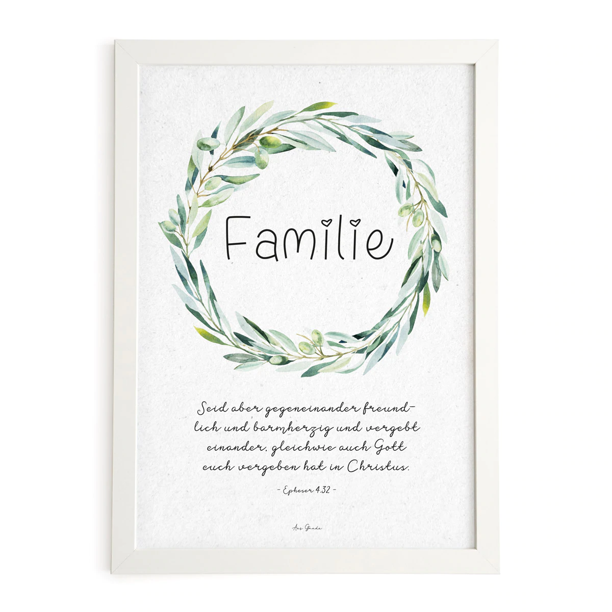 Poster A4 - Familie (Olivenkranz) Poster A4 - Familie (Olivenkranz)