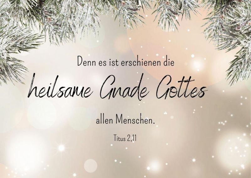 Postkarte "Heilsame Gnade" Titus 2,11