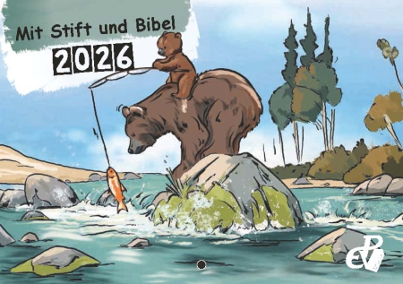 Kinder-Malkalender 2026 - Mit Stift und Bibel