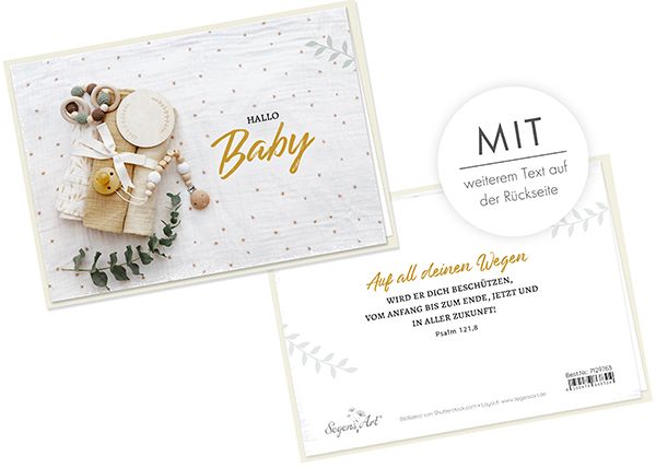 Faltkarte - Hallo Baby Faltkarte - Hallo Baby