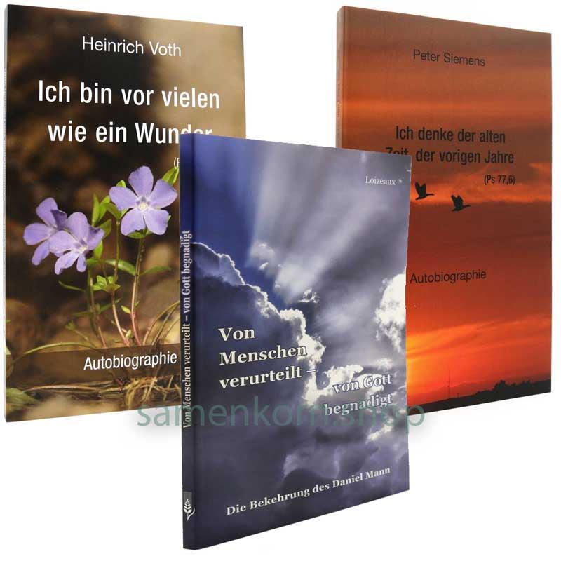 Sparpaket "Ich bin vor allen wie ein Wunder", "Ich denke der alten Zeit" und "Von Menschen verurteilt"