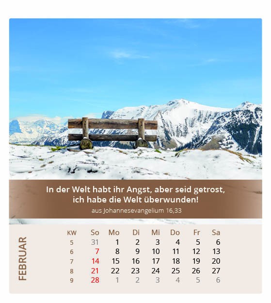 Ich bin der Herr, dein Gott - Tischkalender 2027
