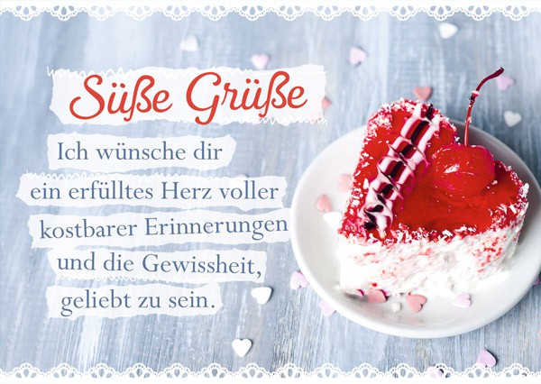 Postkarte Süße Grüße