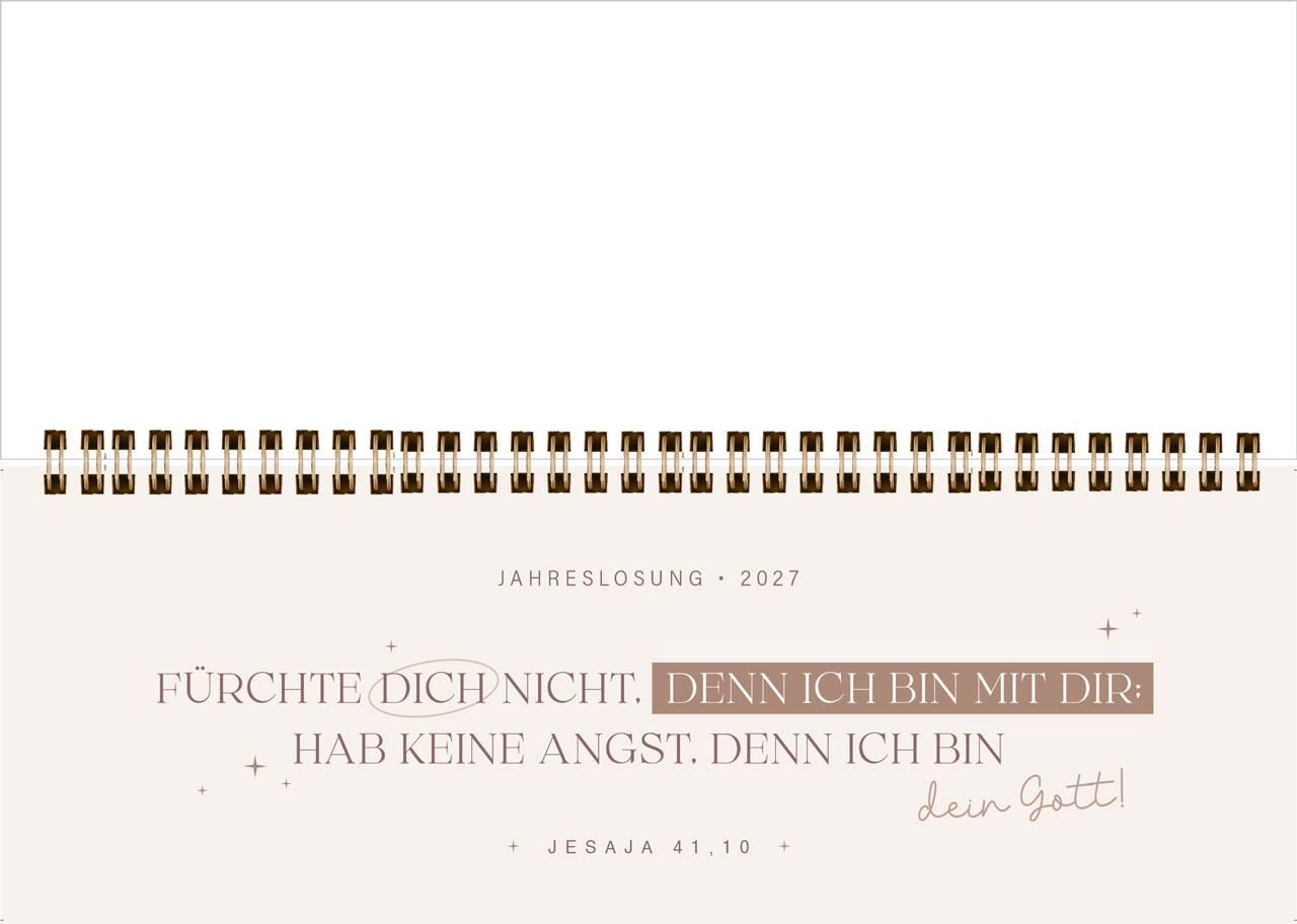 Wochenplaner - Täglich vertrauen 2027