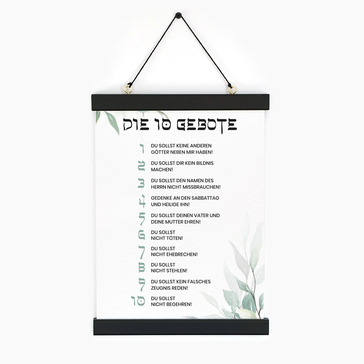 Poster A4 - Die 10 Gebote