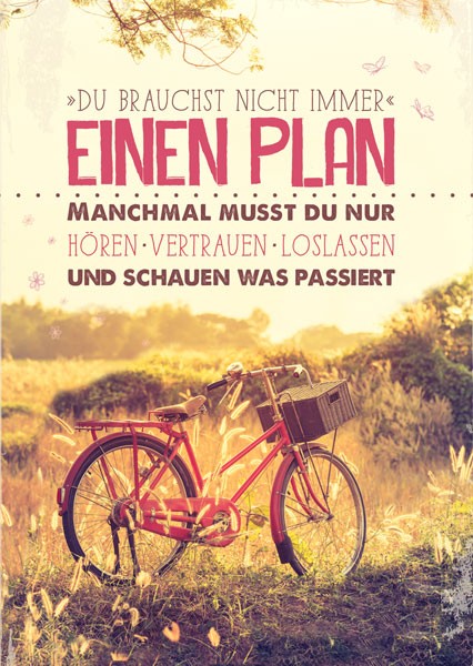 9044 Postkarte - Einen Plan