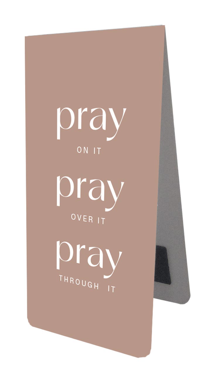 Magnetlesezeichen Pray on it