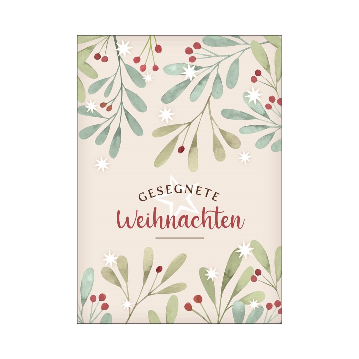 Postkarte Gesegnete Weihnachten 