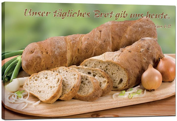 Brot-und-Zwiebeln54f03c6f7766a Leinwandbild - Brot und Zwiebeln