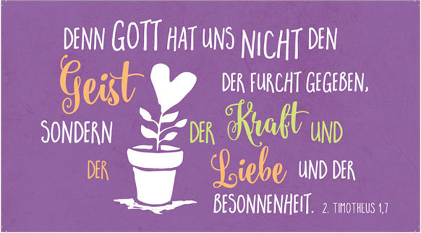 Wandschmuck - Denn Gott hat uns