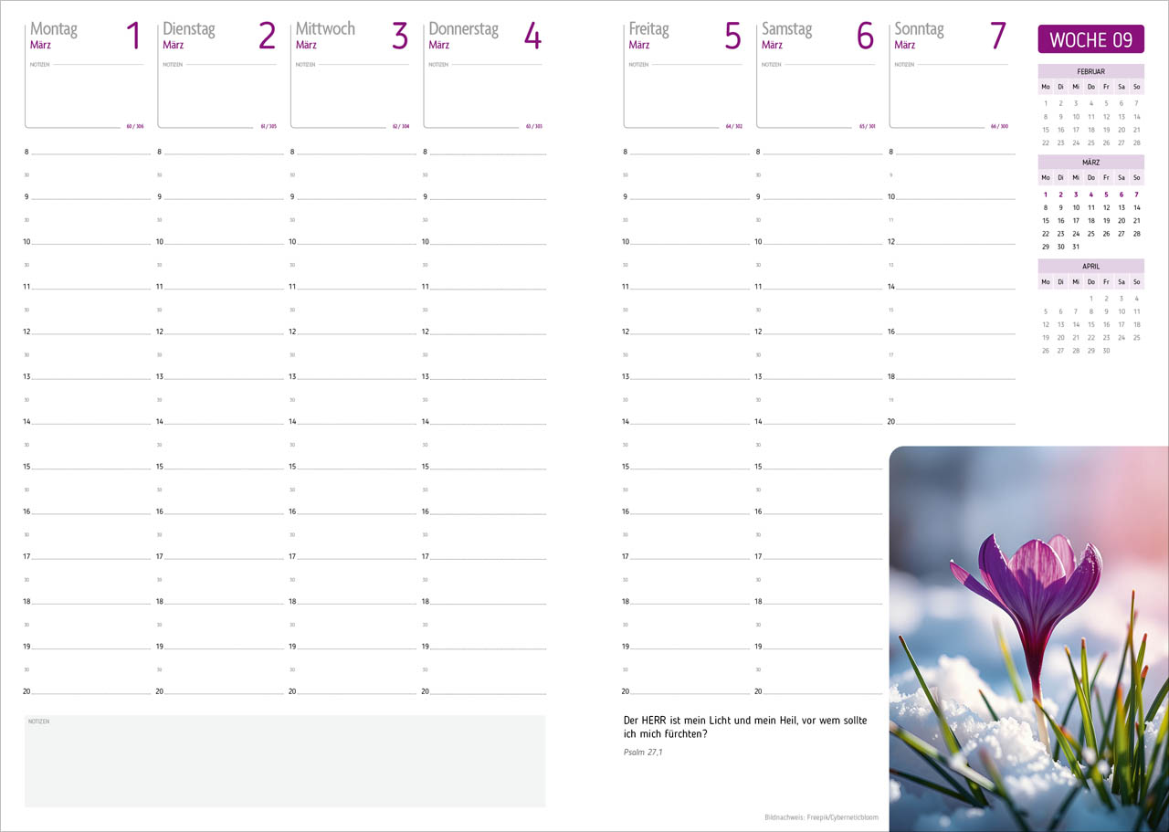 Agenda - Für jeden Tag 2027