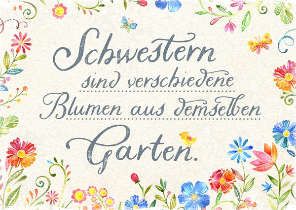Postkarte-Schwestern-1250 Postkarte - Schwestern