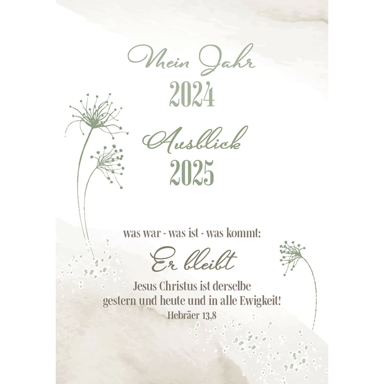 Postkarten - Jahresrückblick + Jahresausblick - Er bleibt Postkarten - Jahresrückblick + Jahresausblick - Er bleibt