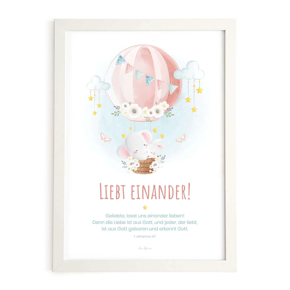 Poster A3 - Liebt einander Poster A3 - Liebt einander
