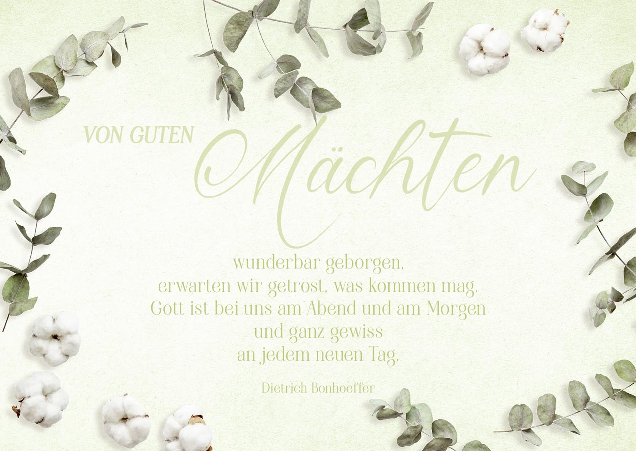 Postkarte - Von guten Mächten
