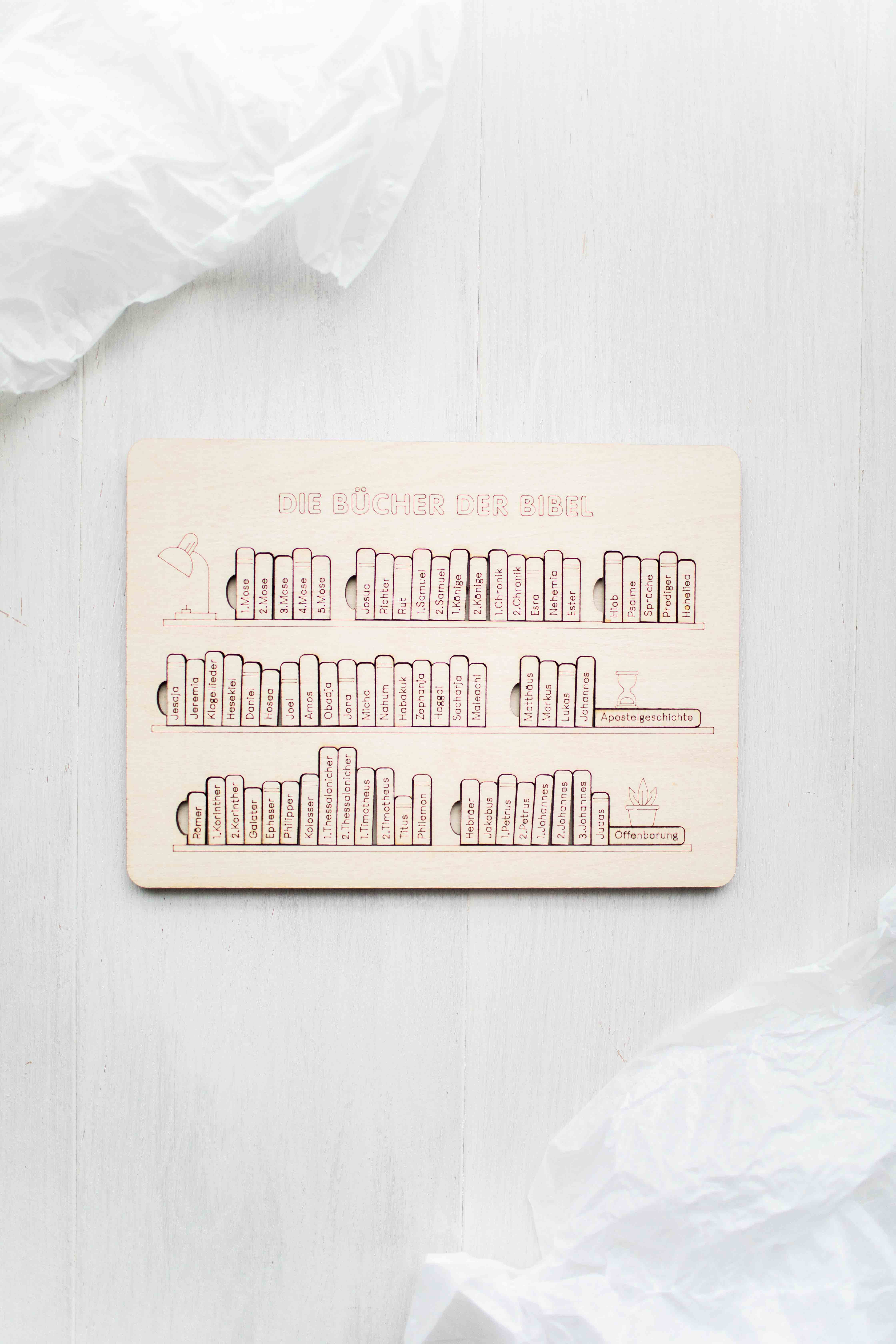 Holz-Puzzle - Die Bücher der Bibel Holz-Puzzle - Die Bücher der Bibel