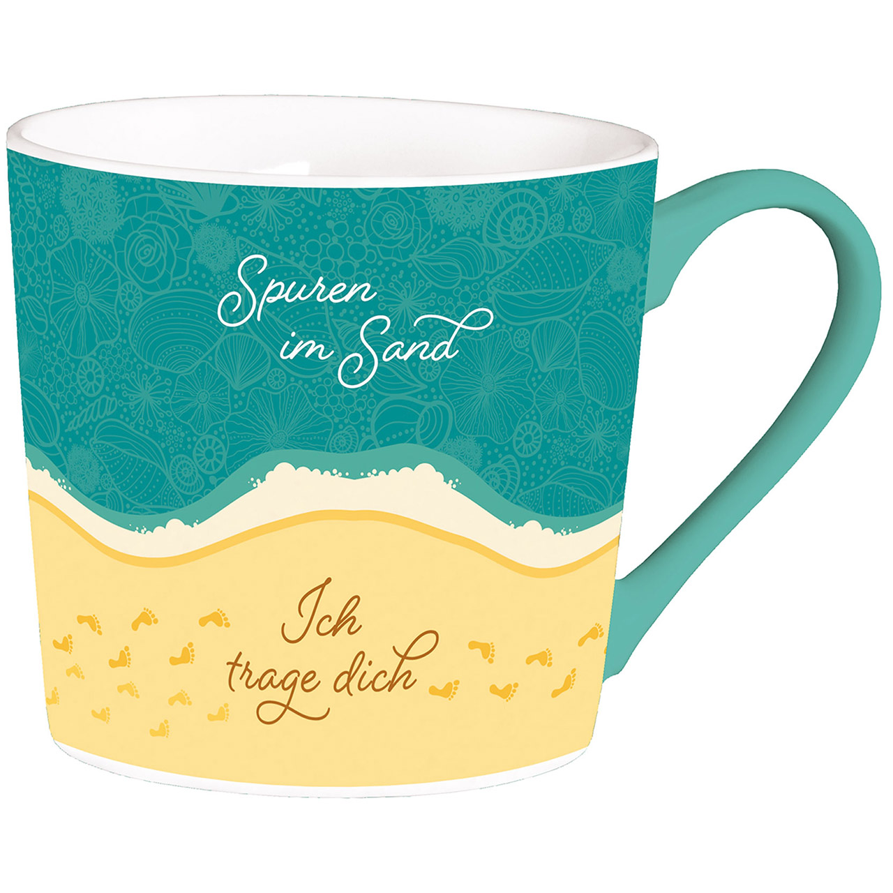 Tasse - Spuren im Sand 