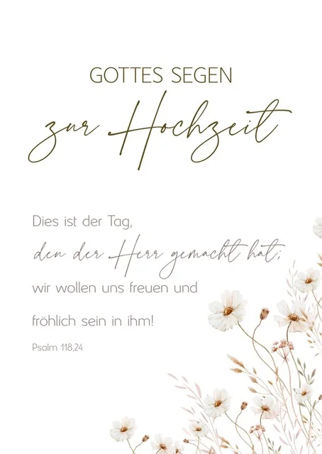 Doppelkarte Hochzeit - Dies ist der Tag
