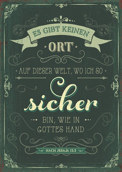 Postkarte-Sicher-in-Gottes-Hand-1078 Postkarte - Sicher in Gottes Hand