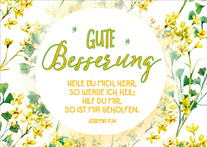 Postkarte-Gute-Besserung-BW-731768 Postkarte - Gute Besserung BW