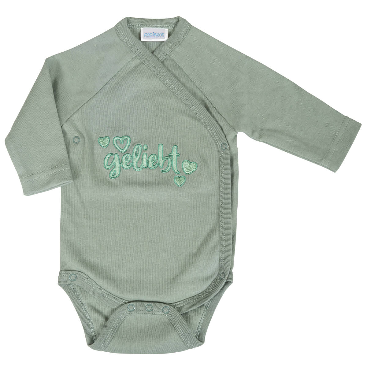 Baby-Body - geliebt, salbei Baby-Body - geliebt, salbei
