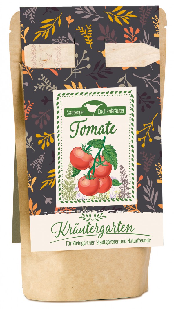 Tomate-Saatvogel-Kuchenkrauter-494616 Tomate - Saatvogel Küchenkräuter