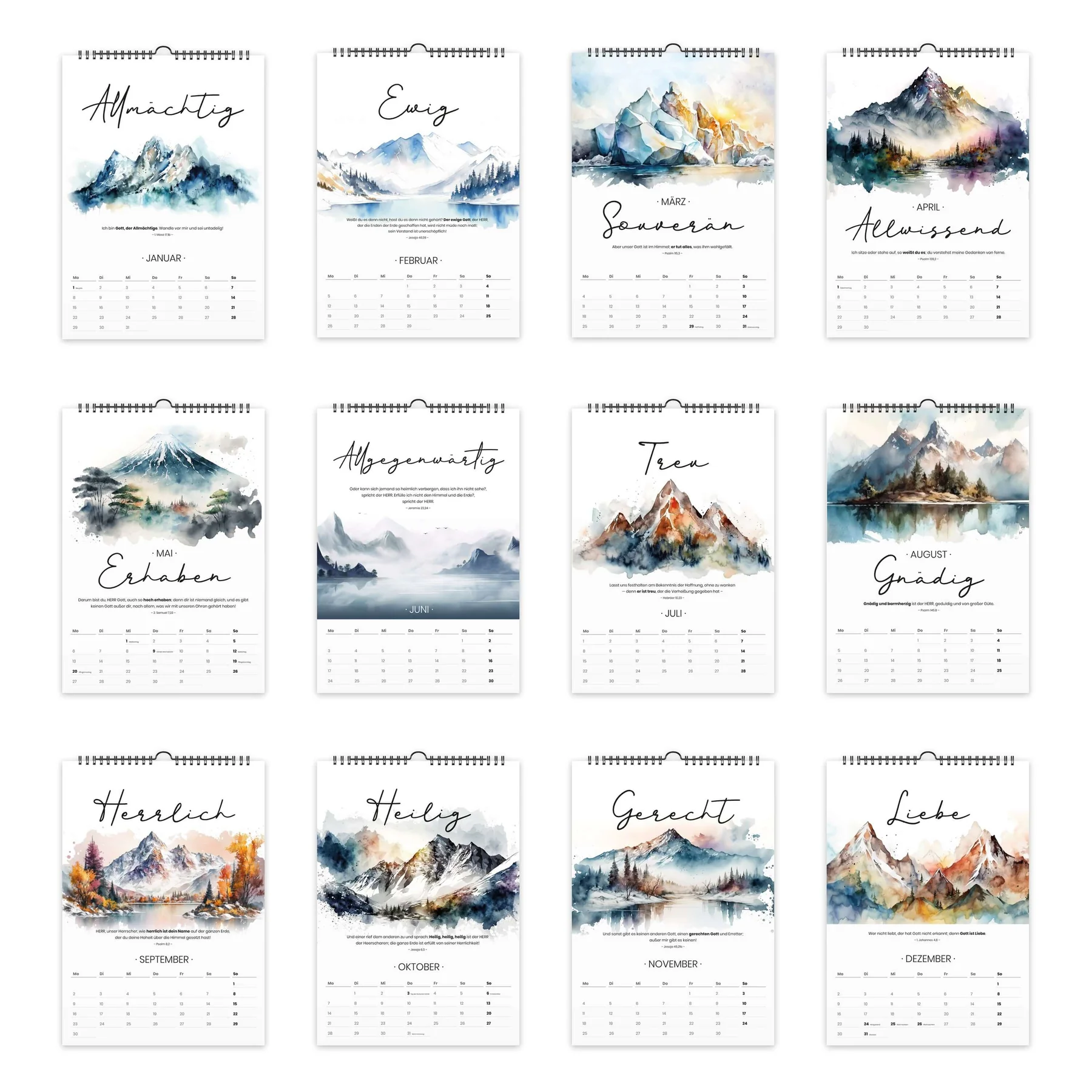 Kalender "Gottes Wesen" 2027 - A3