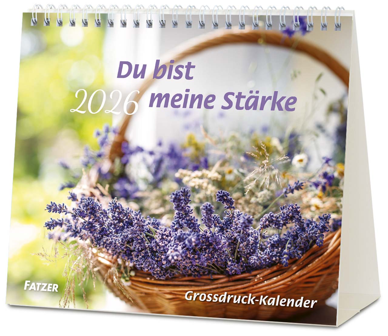 Du bist meine Stärke Großdruck-Tischkalender 2026