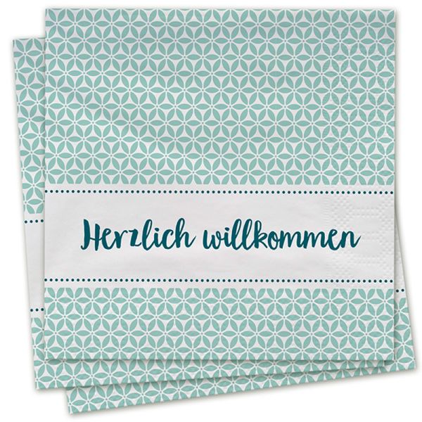 Servietten - Herzlich willkommen Servietten - Herzlich willkommen