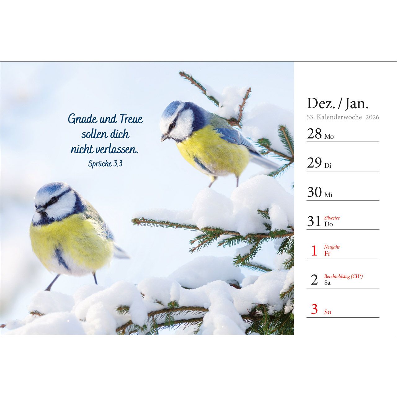 Aufstellkalender - In deine Hand stell ich den Tag 2027