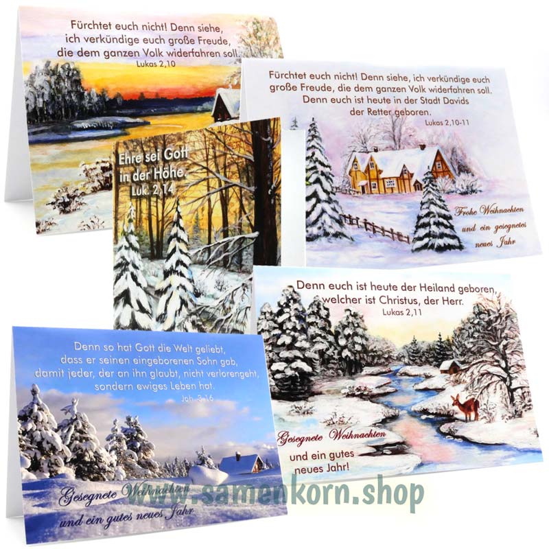 Doppelkarten "Winterlandschaft"