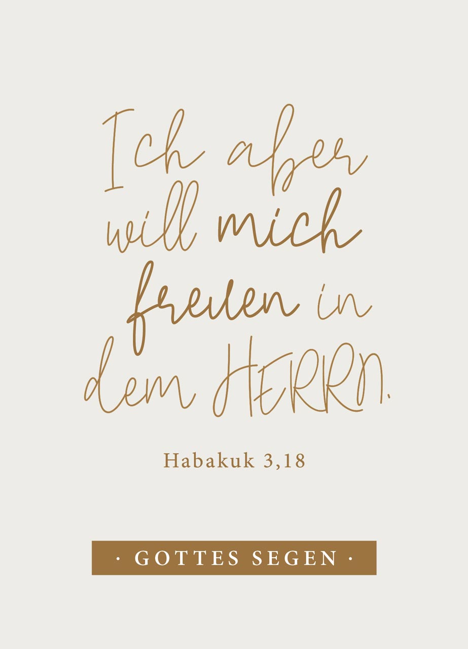 Postkarte - Freude im Herrn