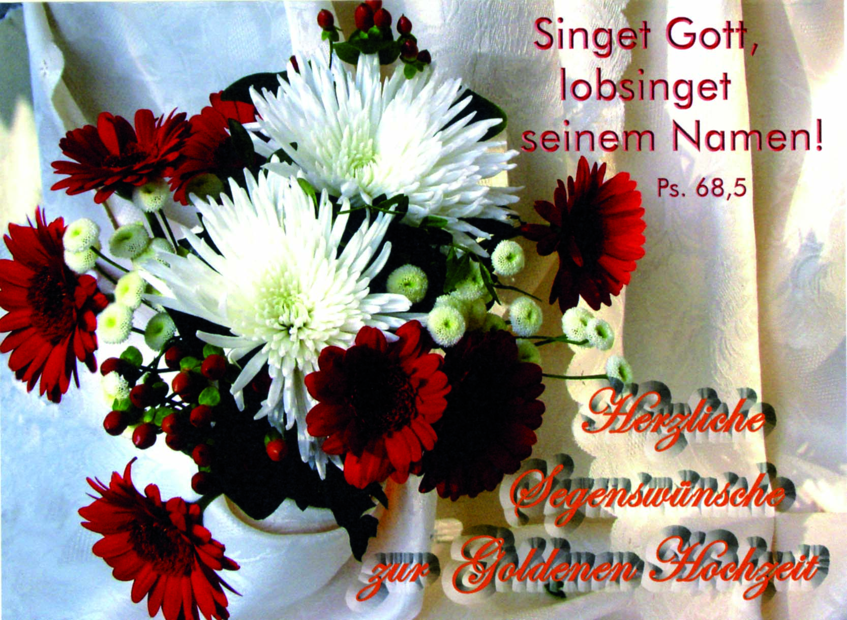 6058_0 Doppelkarte zur Goldenen Hochzeit