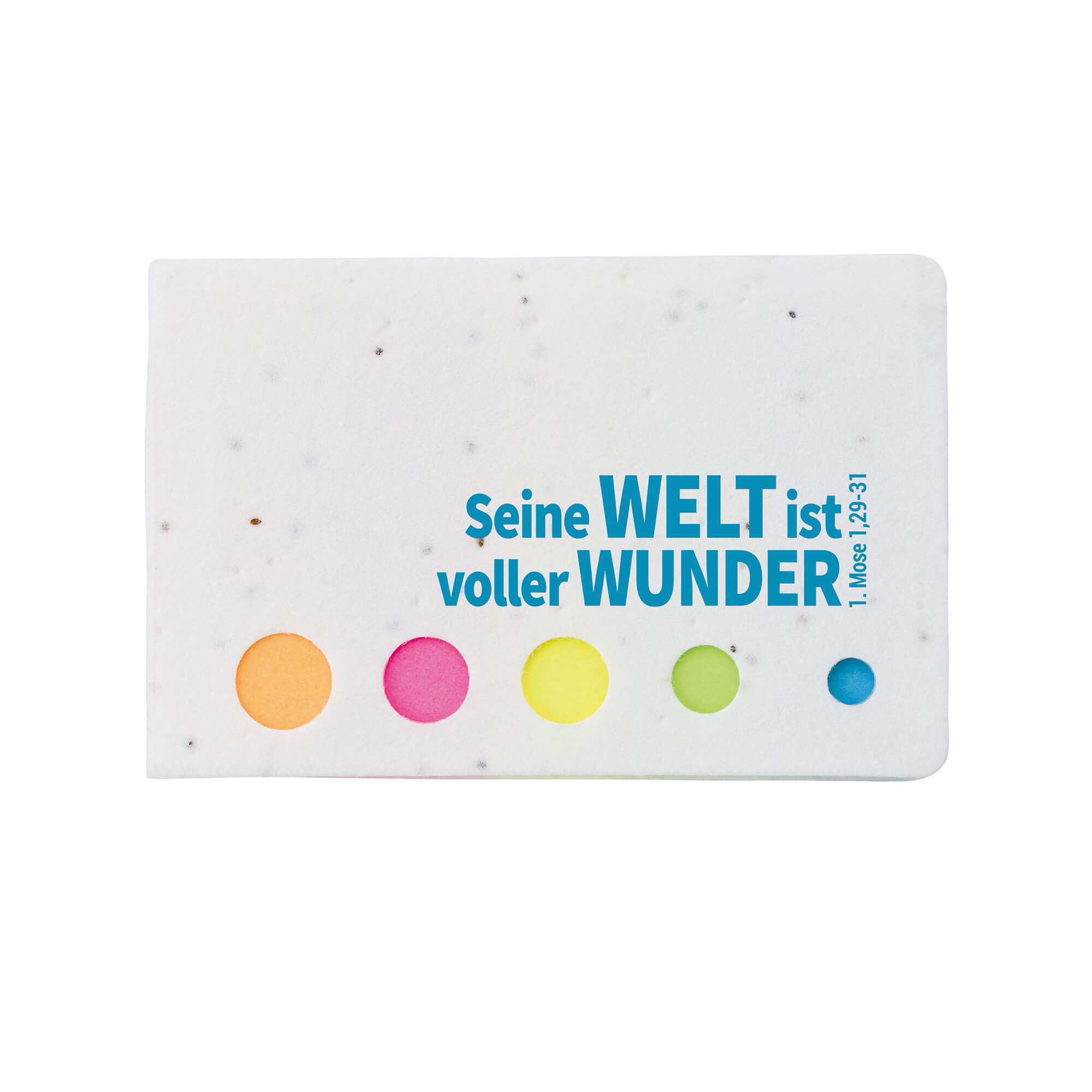 Haftnotizblock aus Saatgutpapier Haftnotizblock aus Saatgutpapier