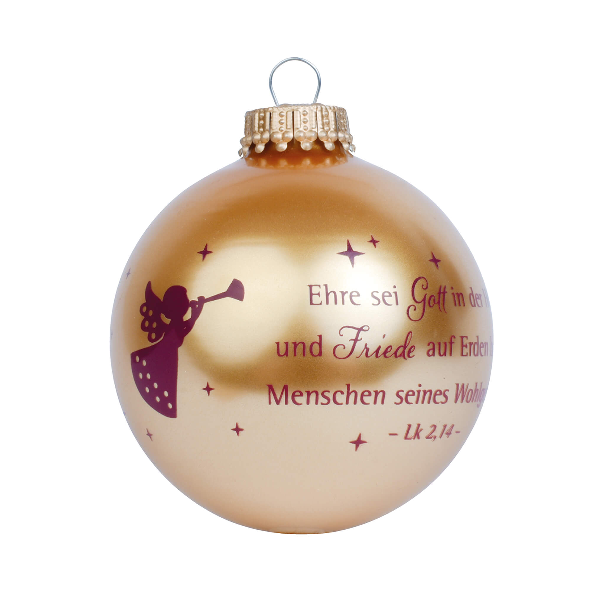 Weihnachtskugel - Engel, gold Weihnachtskugel - Engel, gold