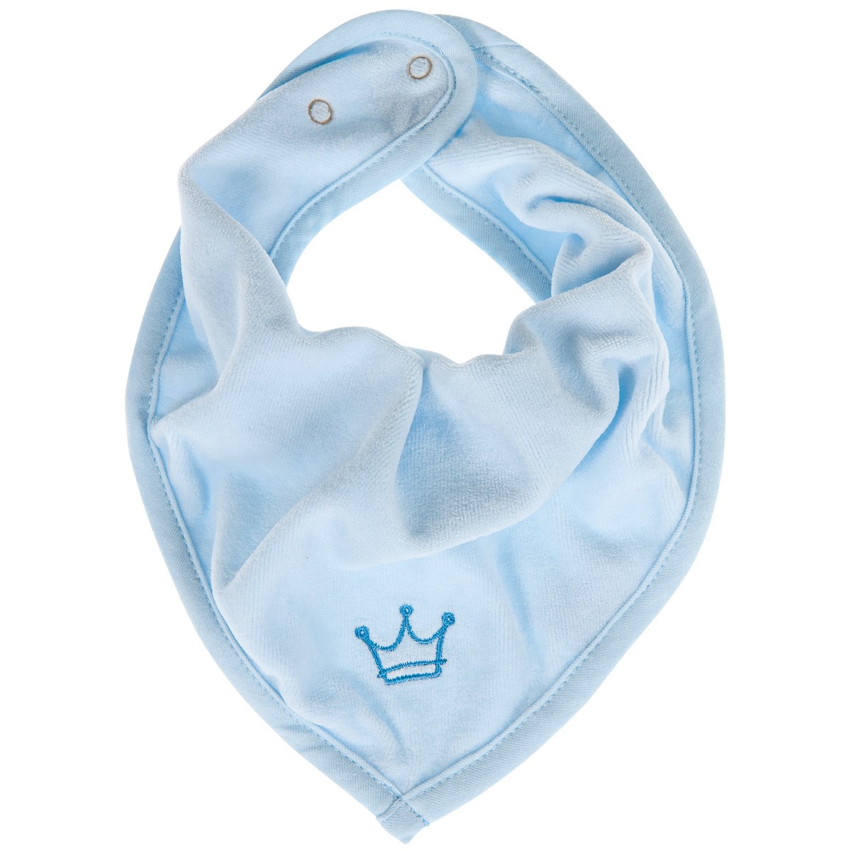 Baby Bandana - Krönchen (hellblau) Baby Bandana - Krönchen (hellblau)