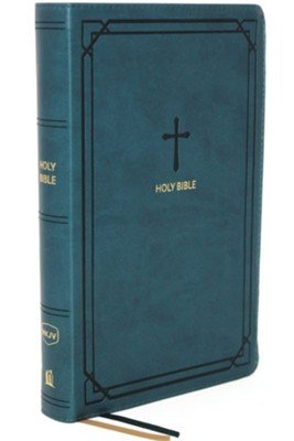 NKJV compact reference bible teal leatherlook