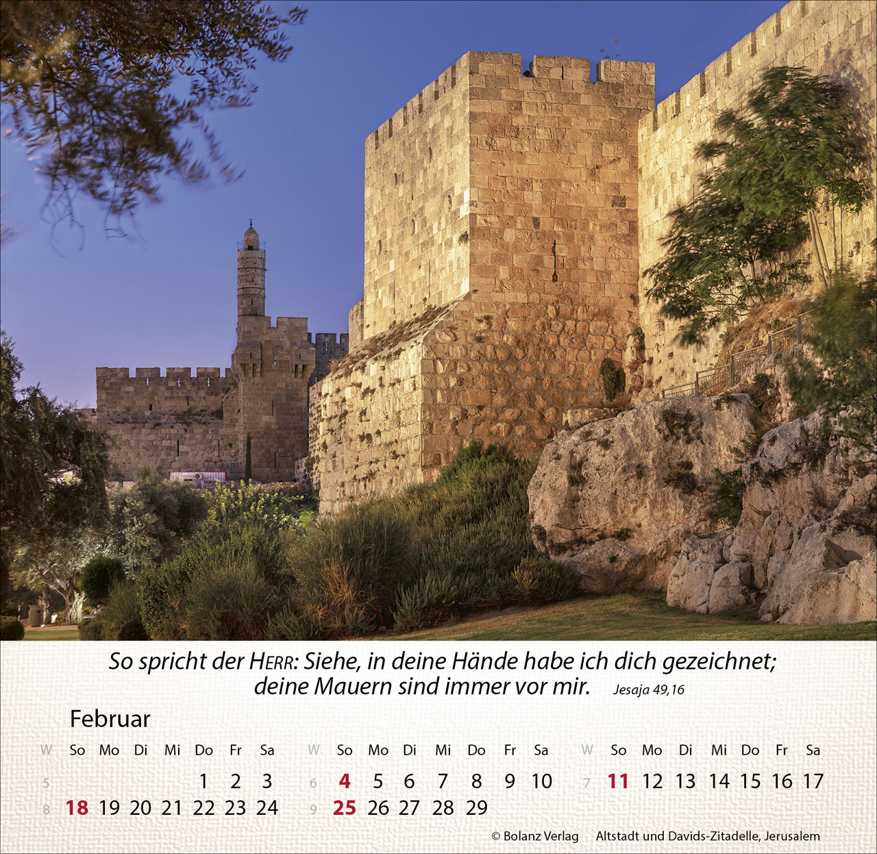 Israel Shalom 2024 - Tischkalender