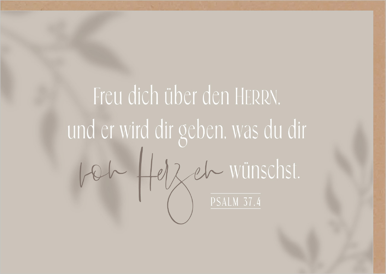 Doppelkarte Freue dich über den Herrn