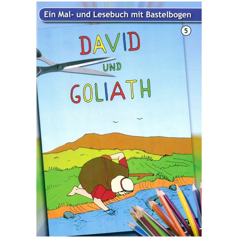 Malbuch - David unf Goliath Malbuch - David unf Goliath