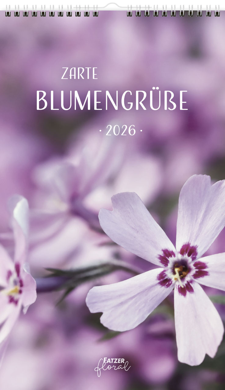 Zarte Blumengrüße Wandkalender 2026