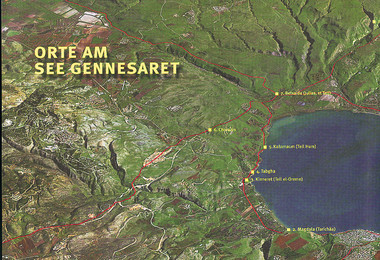 SatelitenKarte - Orte am See Genezareth SatelitenKarte - Orte am See Genezareth