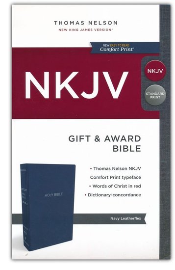 NKJV - Gift & Award Bible, Leatherlook, blue NKJV - Gift & Award Bible, Leatherlook, blue