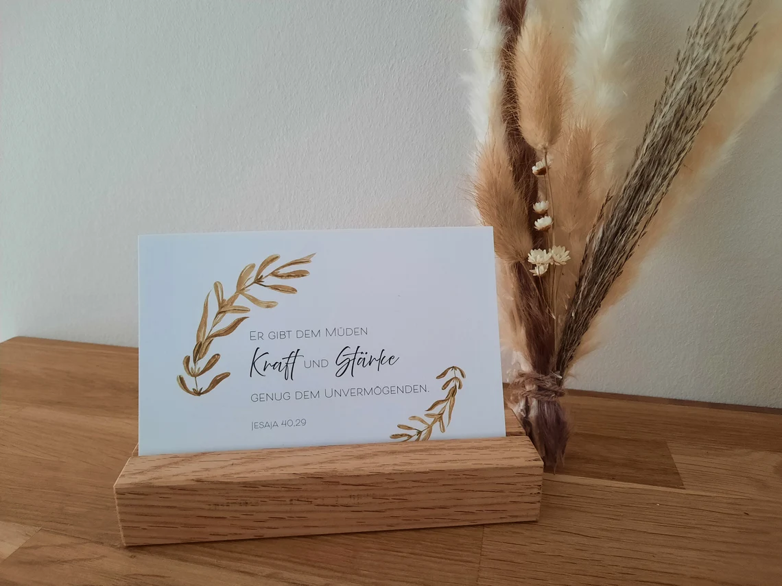 Postkarte - Er gibt dem Müden Kraft, Jes. 40,29 Postkarte - Er gibt dem Müden Kraft, Jes. 40,29