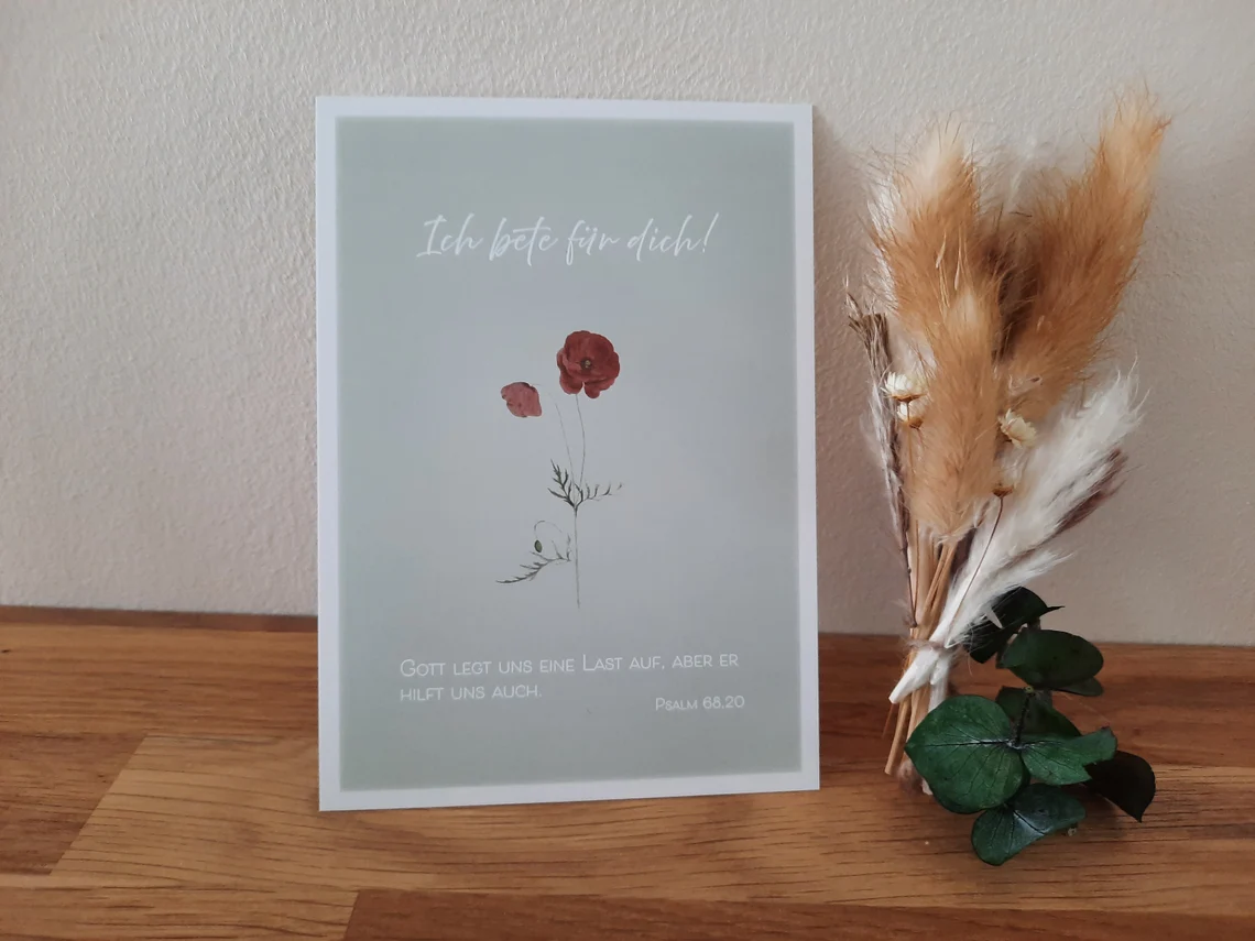 Postkarte - Ich bete für dich Postkarte - Ich bete für dich