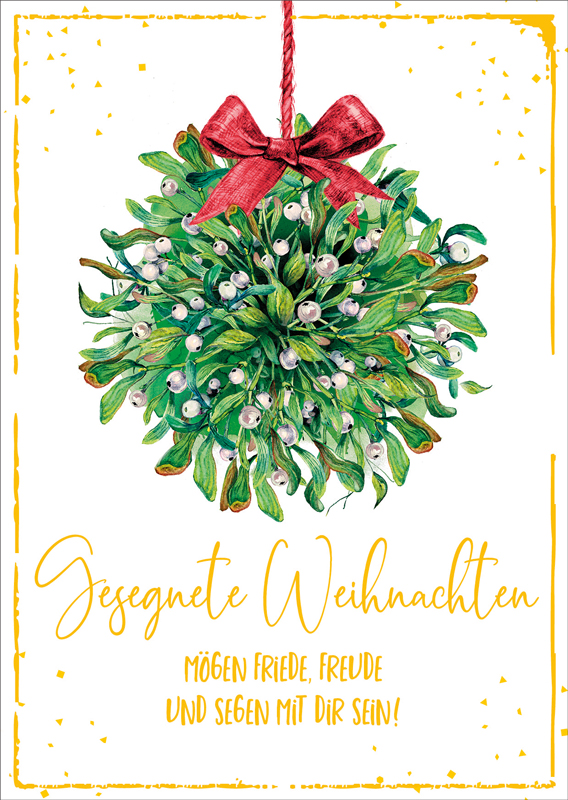 Postkarte-Mistelkugel-GF-731897 Postkarte Mistelkugel GF