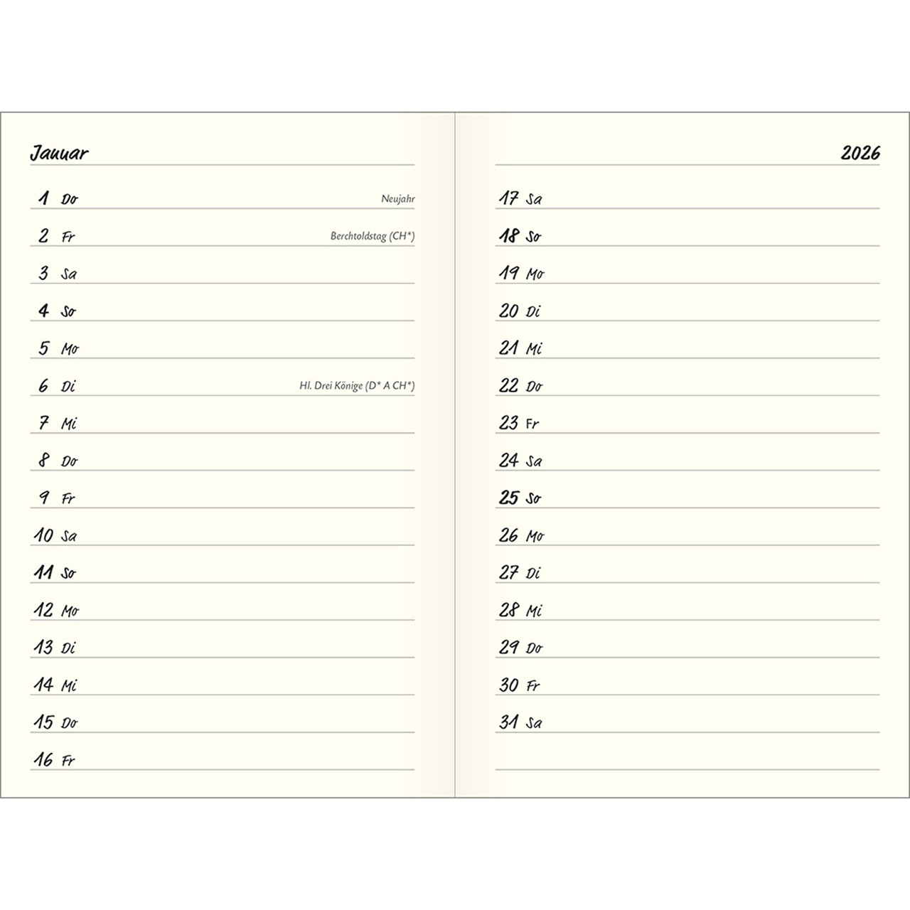 Notice-Kalender - Er ist immer bei mir 2025