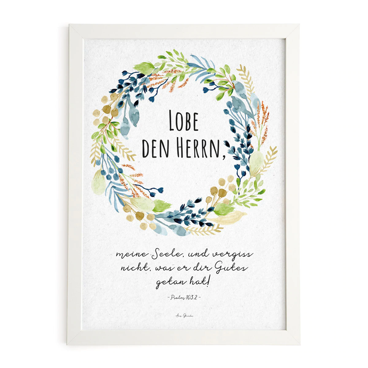 Poster A4 - Lobe den Herrn (Kranz) Poster A4 - Lobe den Herrn (Kranz)