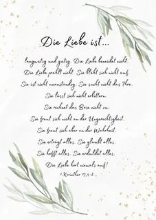 Postkarte - Die Liebe ist... - 1.Kor.13,4-8 (Grüne Zweige)
