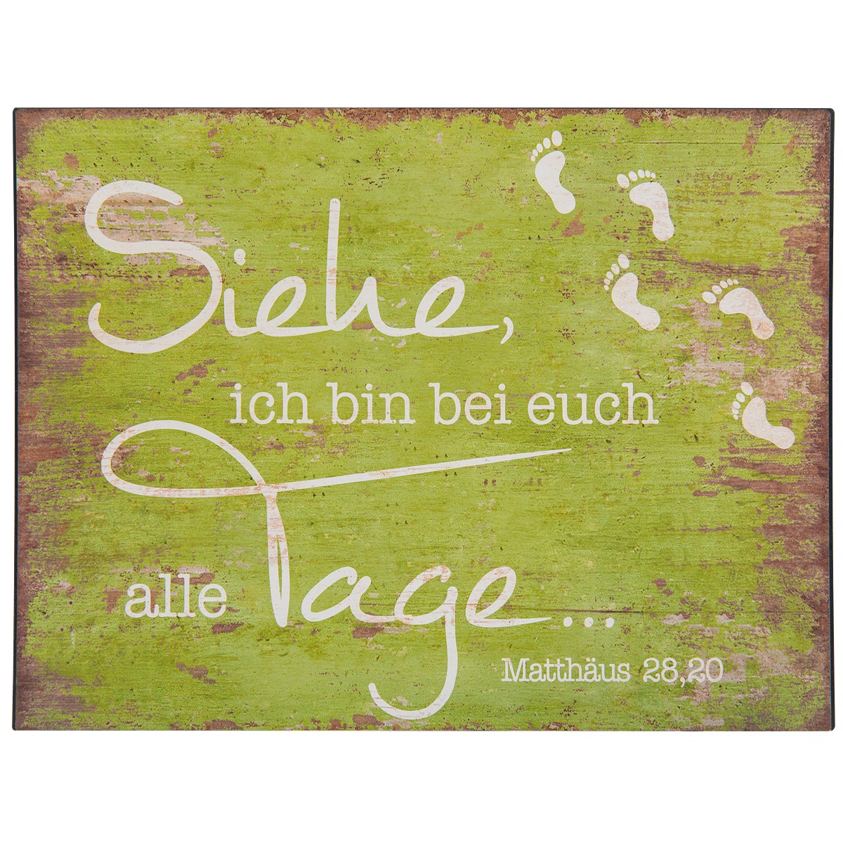 Metallschild Siehe